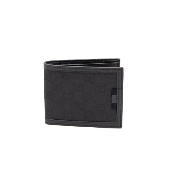 GUCCI Bi-fold GG Canvas Wallet Beige 260987